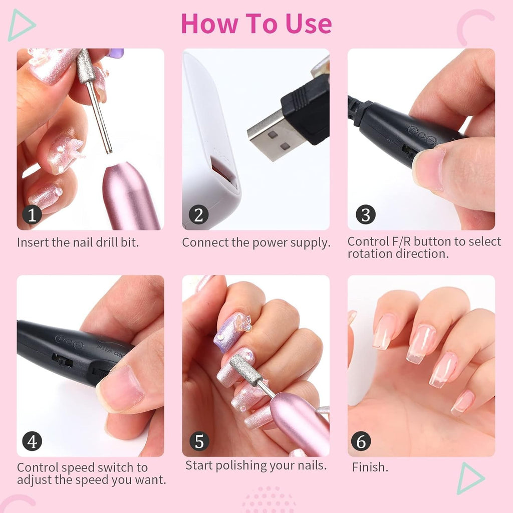 Professional Toe Nail Grinder Set for Thick Toenails Manicure Pedicure