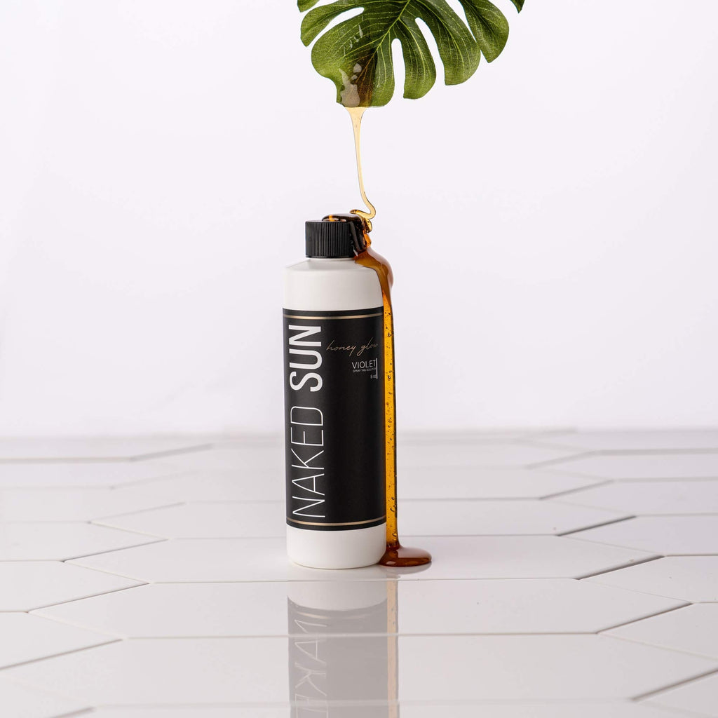 Honey Glow Spray Tanning Solution Set - Nourishing, Fast-Developing Dark & Medium Tans