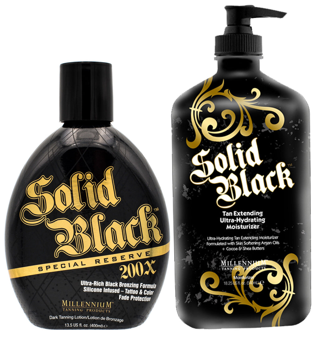 Dark Tanning Lotion with Bronzer & Tan Extender - Long-Lasting Black Formula