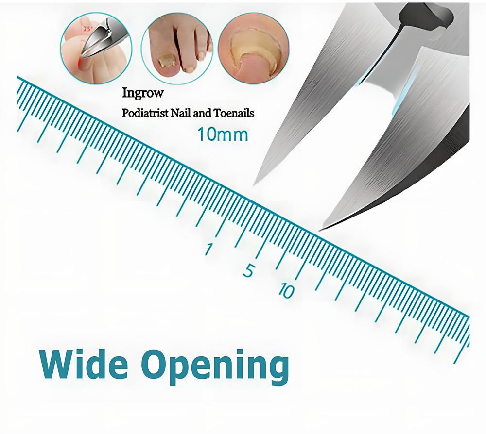 Toenail Clippers for Thick and Ingrown Nails - Precision Control, Stainless Steel