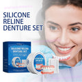 Denture Liner Soft Silicone Snap-On Reline Kit for Upper & Lower Teeth