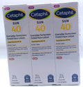 Cetaphil Sun Tinted Face Sunscreen SPF 40 - 3 Pack, 1.7 Fl Oz Each