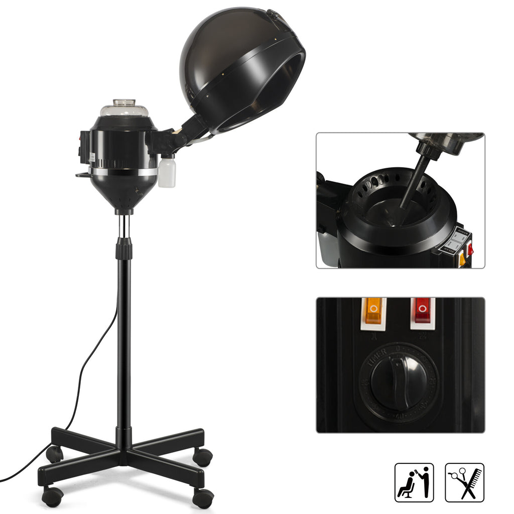 Professional Hair Steamer for Salon & Home Use with Adjustable Temperature & Timer