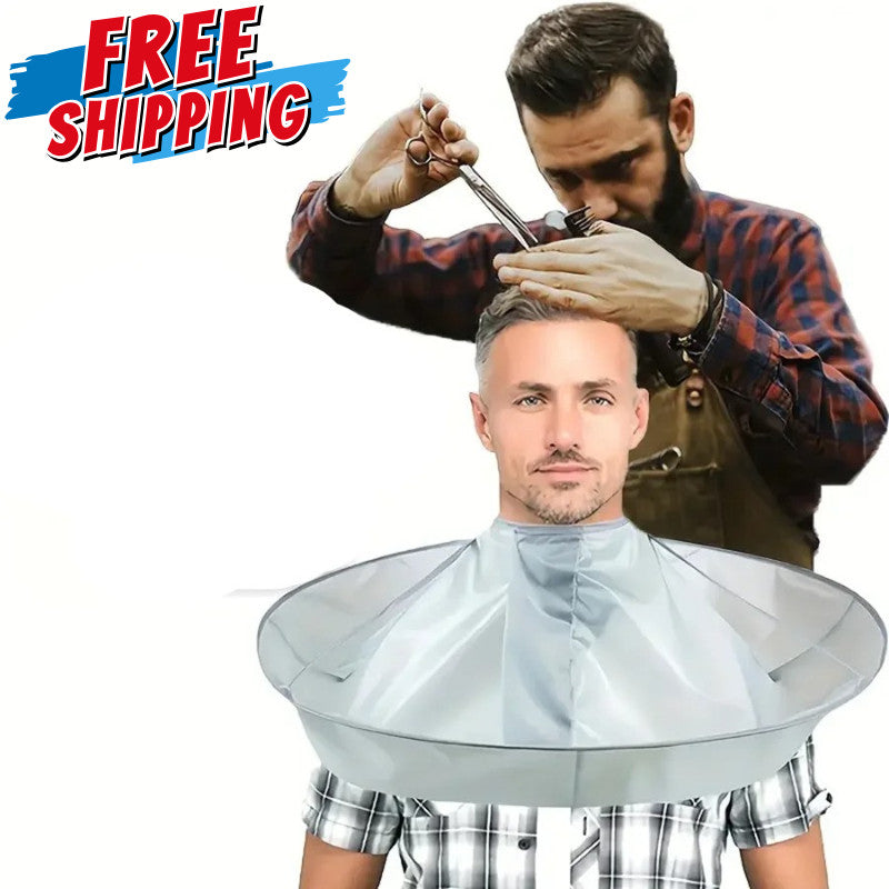 Hair Cutting Cape with Catcher for Salon Barber Family Use