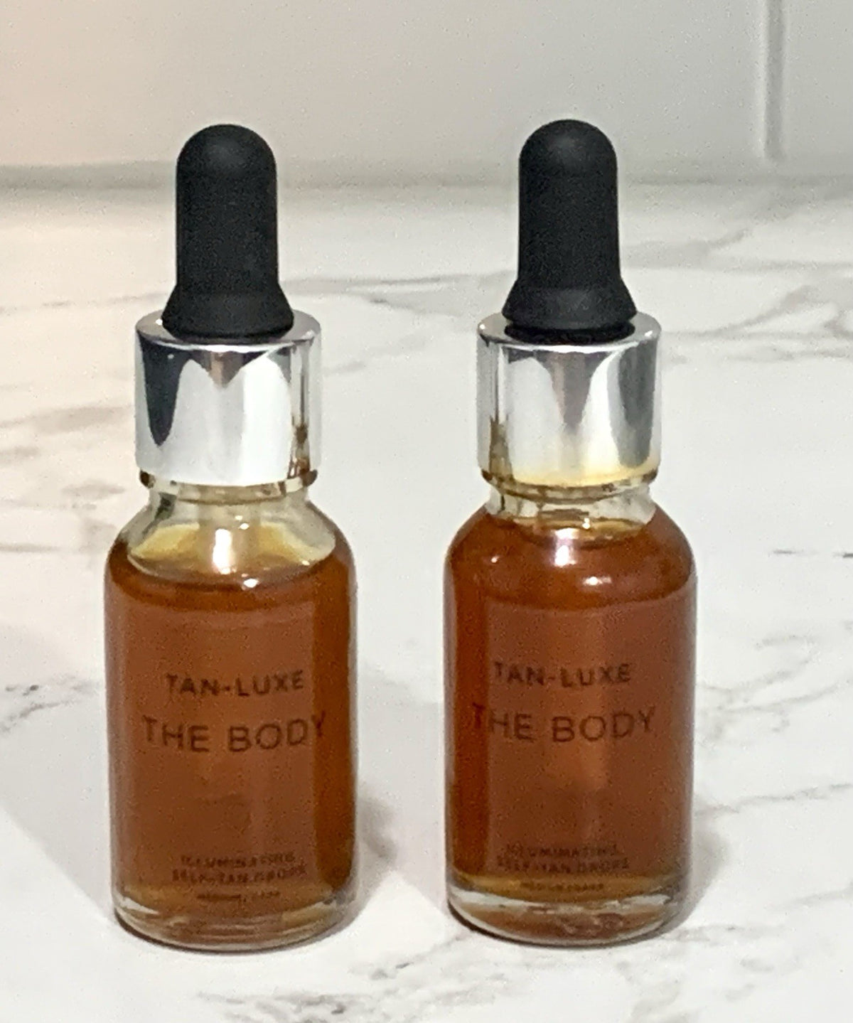 2-Pack Illuminating Self-Tan Drops for Body - Medium-Dark, Travel Size