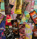 Assorted Indoor Tanning Lotion Packets - 10 Variety Lot with Bronzers & Accelerators