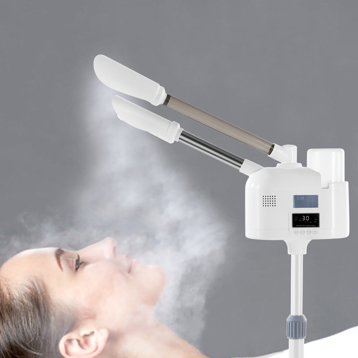 Professional Facial Steamer with Double Spray Ozone for Spa and Home Skin Care