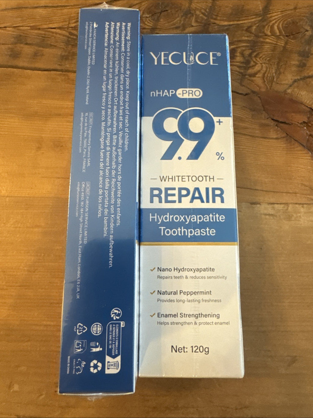 Hydroxyapatite Toothpaste for Enamel Protection and Tooth Strengthening - 1/28 Expiry