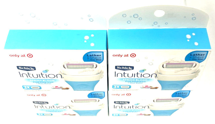 Schick Intuition Spring Bloom Razor Cartridges Sealed 12 Pack