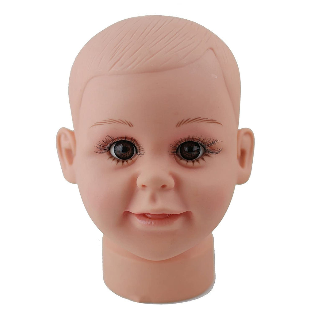 Baby Girl Mannequin Head for Wig and Hat Display - Silicone Cosmetology Mannequin