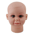 Baby Girl Mannequin Head for Wig and Hat Display - Silicone Cosmetology Mannequin