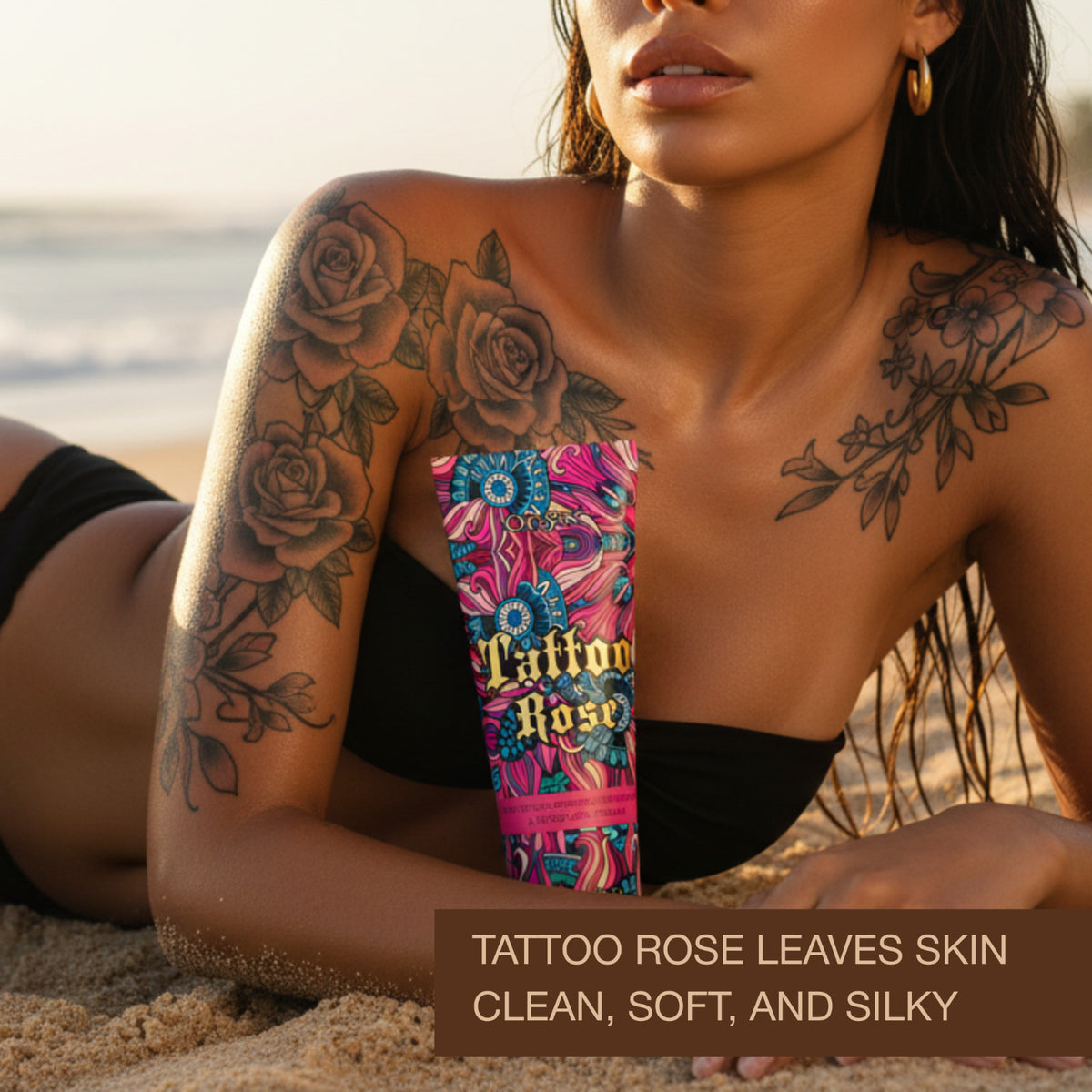 Onyx Tattoo Rose Tanning Lotion with Bronzer & Accelerator - 8.5 fl oz