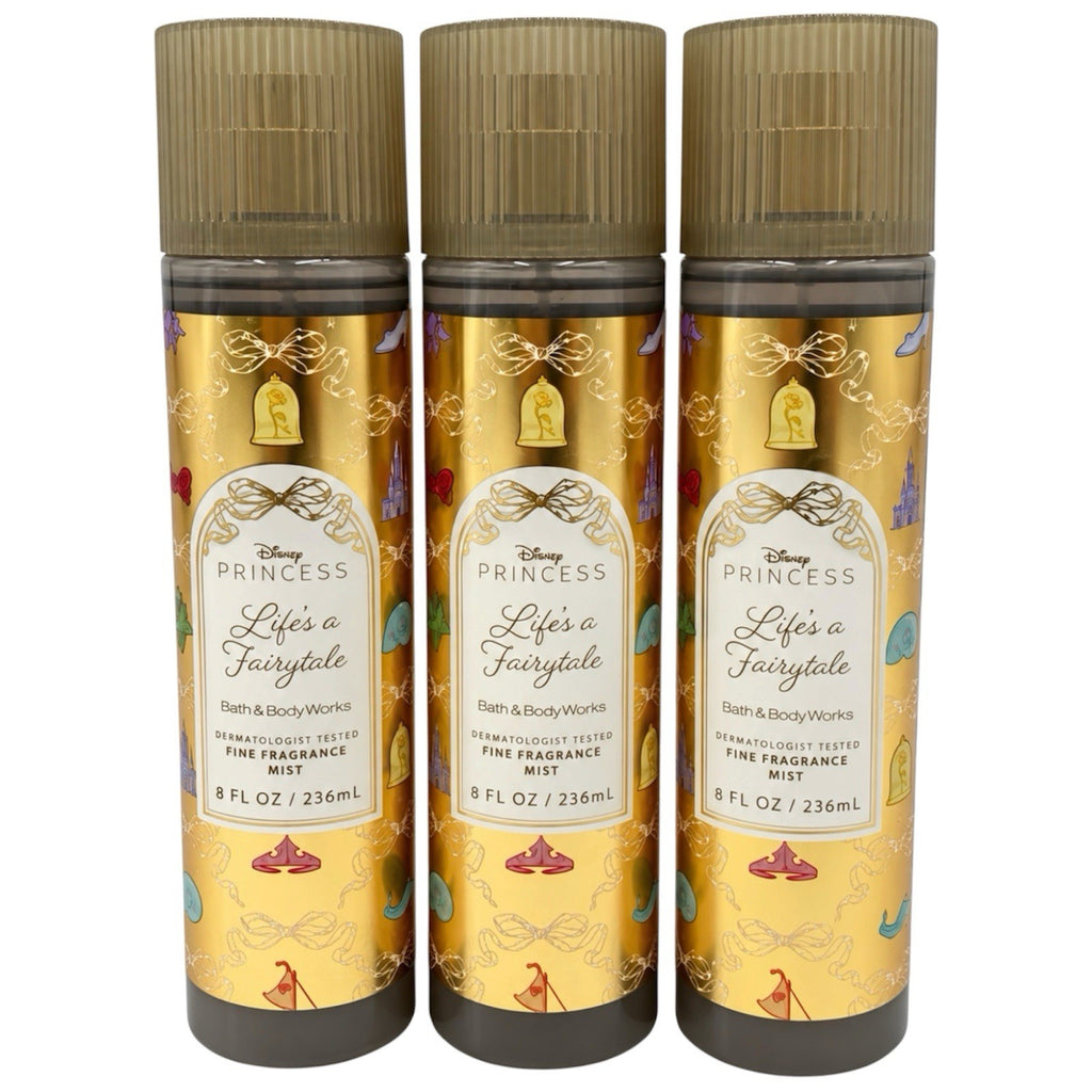 Set of 3 Princess Life’s A Fairytale Fragrance Mists 8oz Body Spray