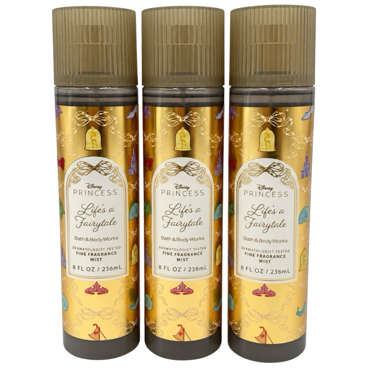 Set of 3 Princess Life’s A Fairytale Fragrance Mists 8oz Body Spray