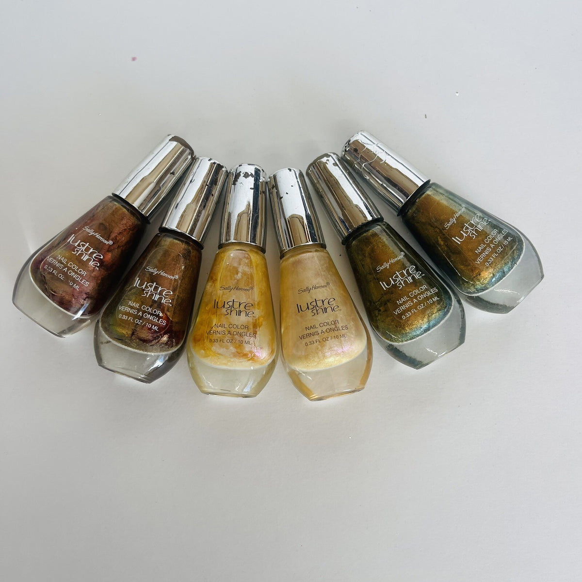 Set of 6 Multicolor Nail Polish with Shiny Lustre Finish and Peeling Cap - Nail Care