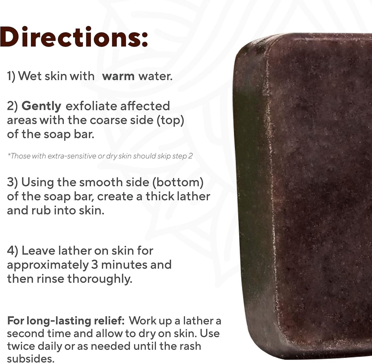 Itch Relief Bar Soap for Skin Irritations and Insect Bites - Natural Healing