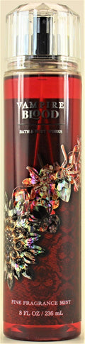 Vampire Blood Body Mist Spray - Fine Fragrance 8oz for Night-Glow & Haunted Mood