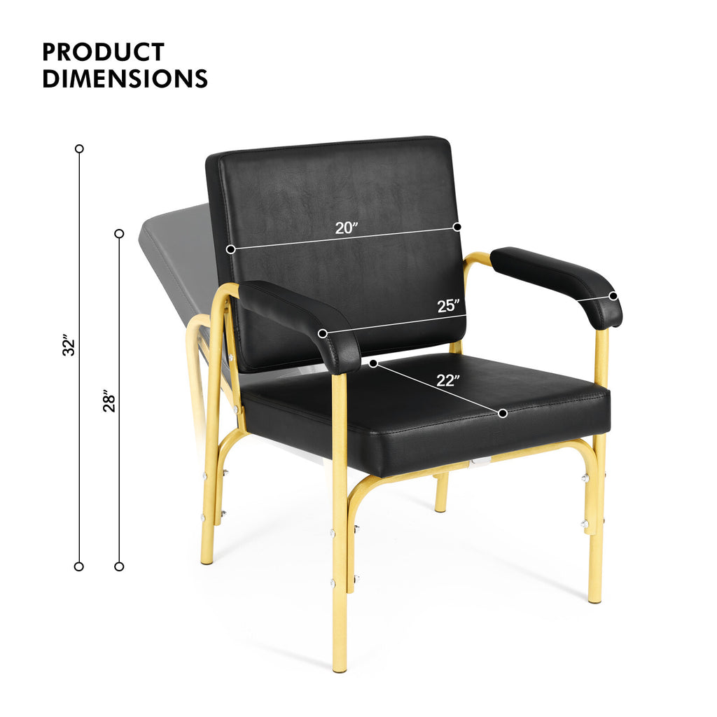 Heavy Duty Reclining Barber Shampoo Chair for Salon & Barbershop