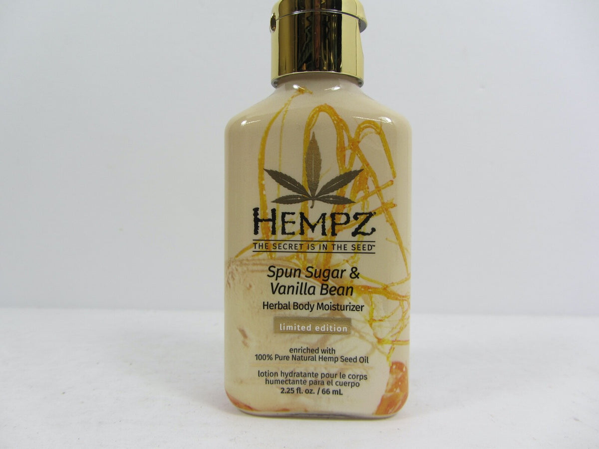 Hempz Spun Sugar & Vanilla Bean Moisturizer Lotion 2.25 oz - Hydrating Skin Care