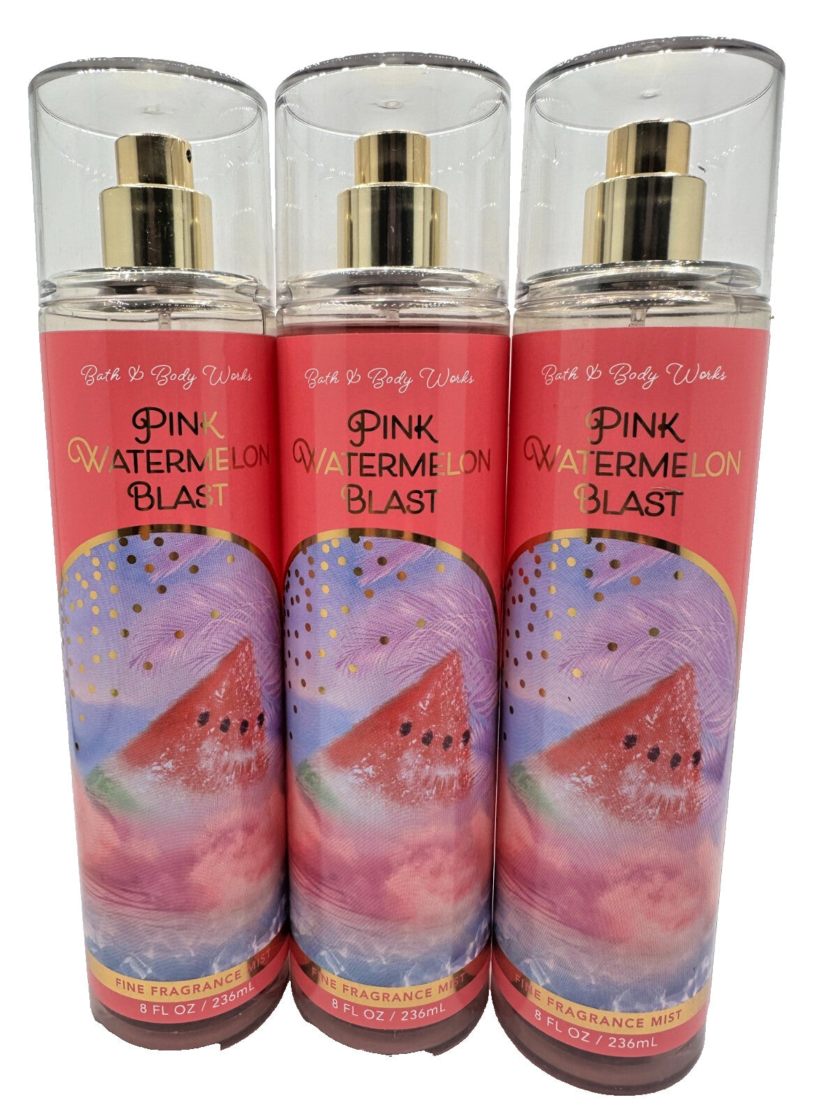 Bath & Body Works Pink Watermelon Blast Fragrance Mist Set - 3 x 8 oz