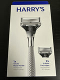Harry's Smoke Razor with 2x 5-Blade Cartridges No-Slip Grip