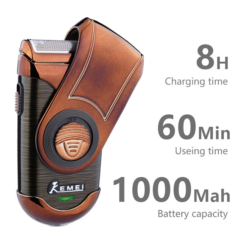 Men's Portable Electric Shaver & Beard Trimmer - USB Rechargeable