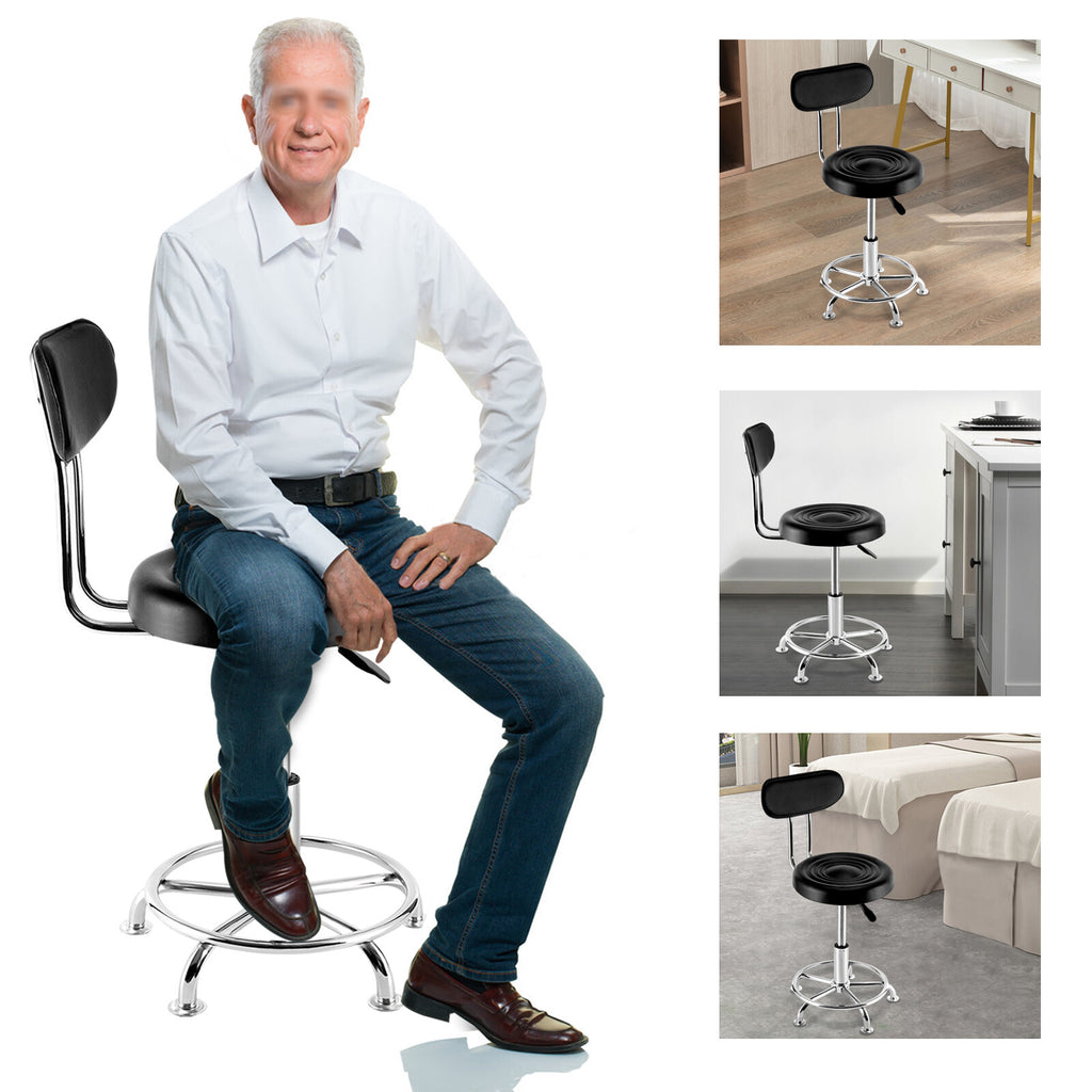 Salon Chair with 360° Swivel & Adjustable Height for Barbershop
