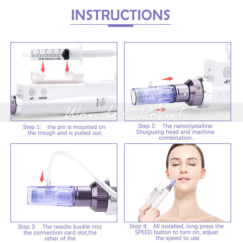 Professional Skin Water Rejuvenation & Wrinkle Removal Device