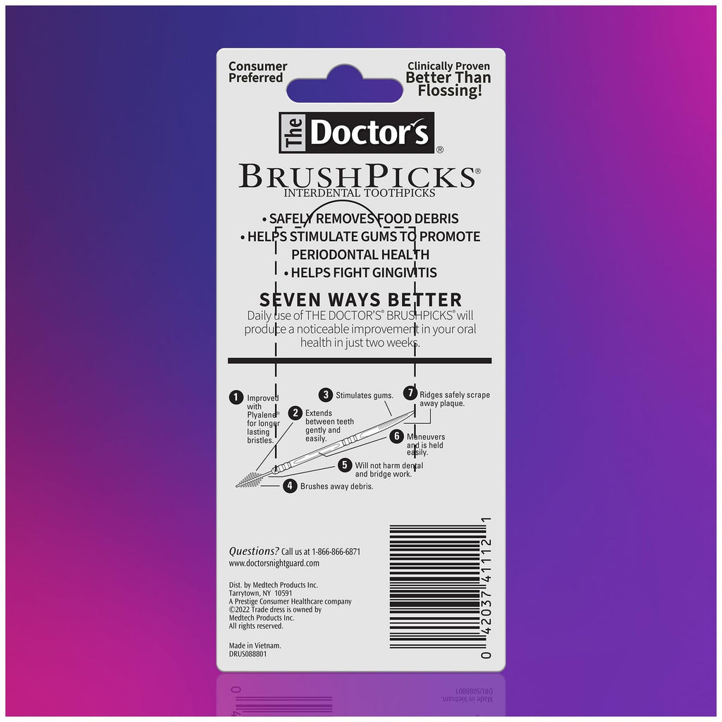 Dental Interdental Brushes and Toothpicks 120 Pack - Oral Hygiene Tools