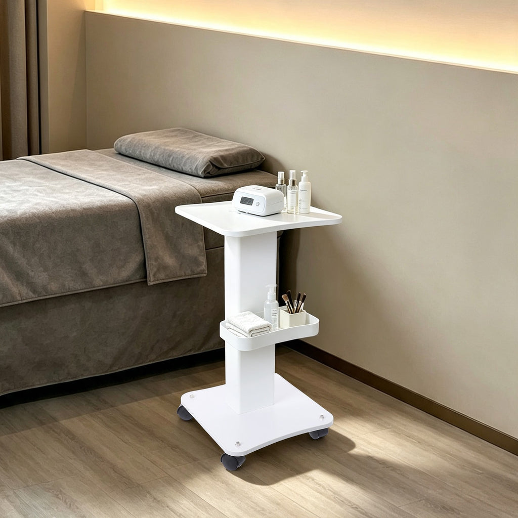 3-Tier Beauty Salon Trolley Cart with Wheels - Mobile Spa & Salon Organizer