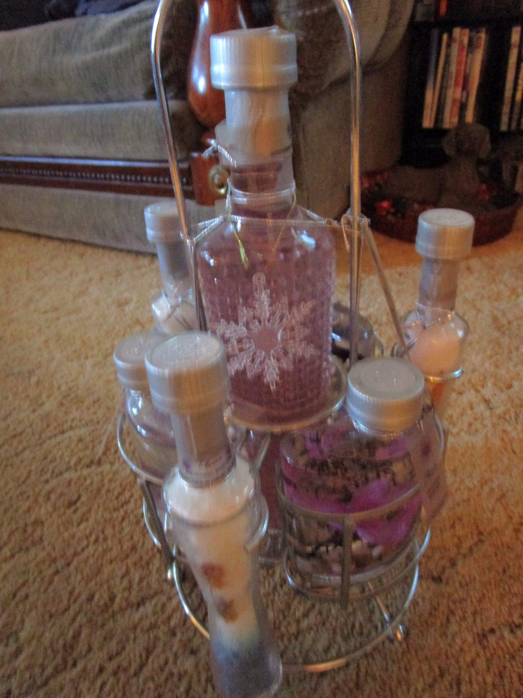 Luxury Bath Salts & Body Oil Gift Set - Fleur Spa Collection, Large