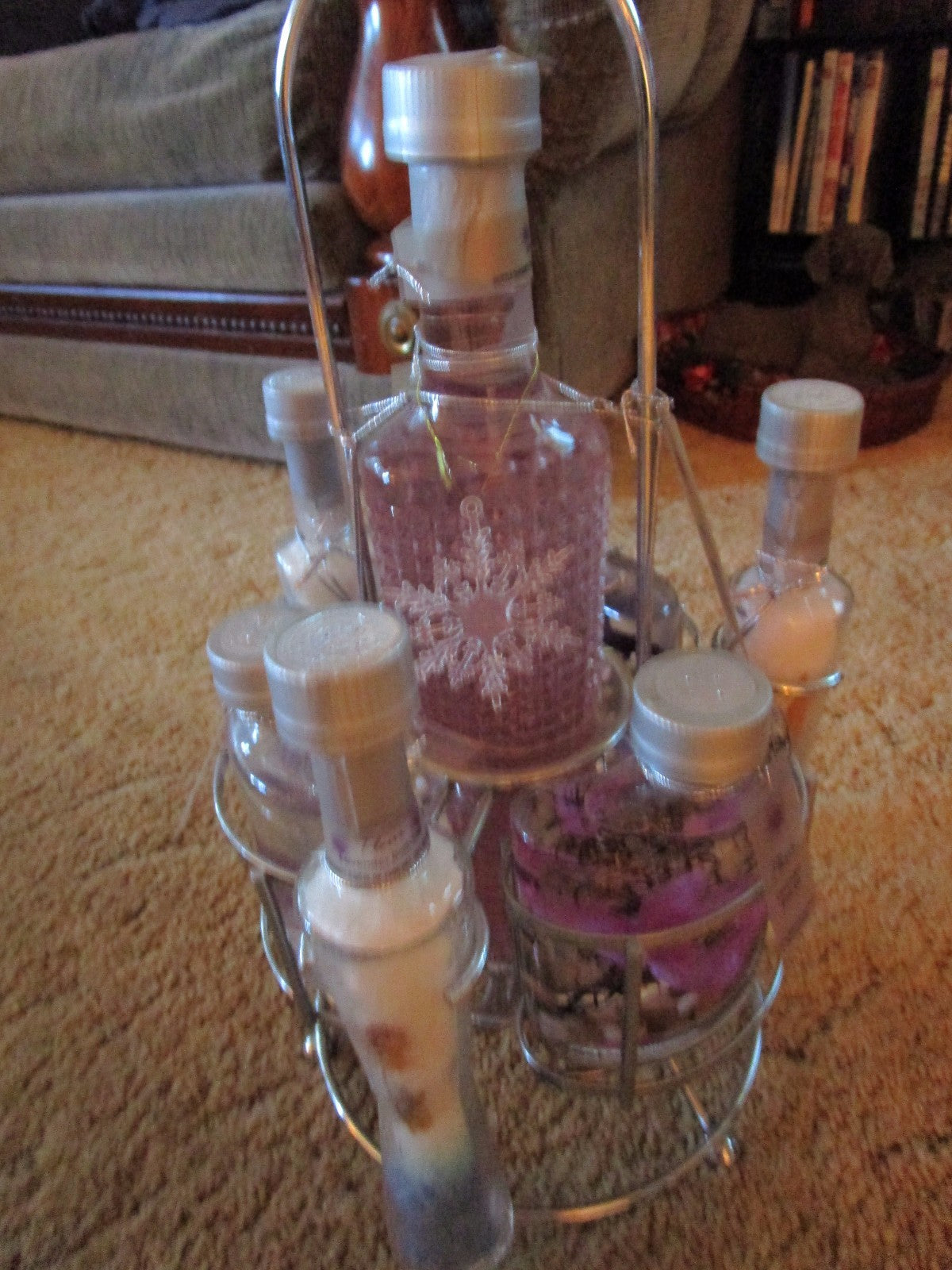 Luxury Bath Salts & Body Oil Gift Set - Fleur Spa Collection, Large