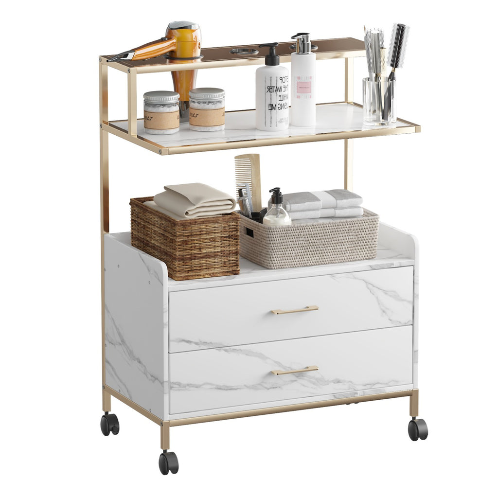 Salon SPA Trolley Cart with Lockable Wheels and Ample Storage