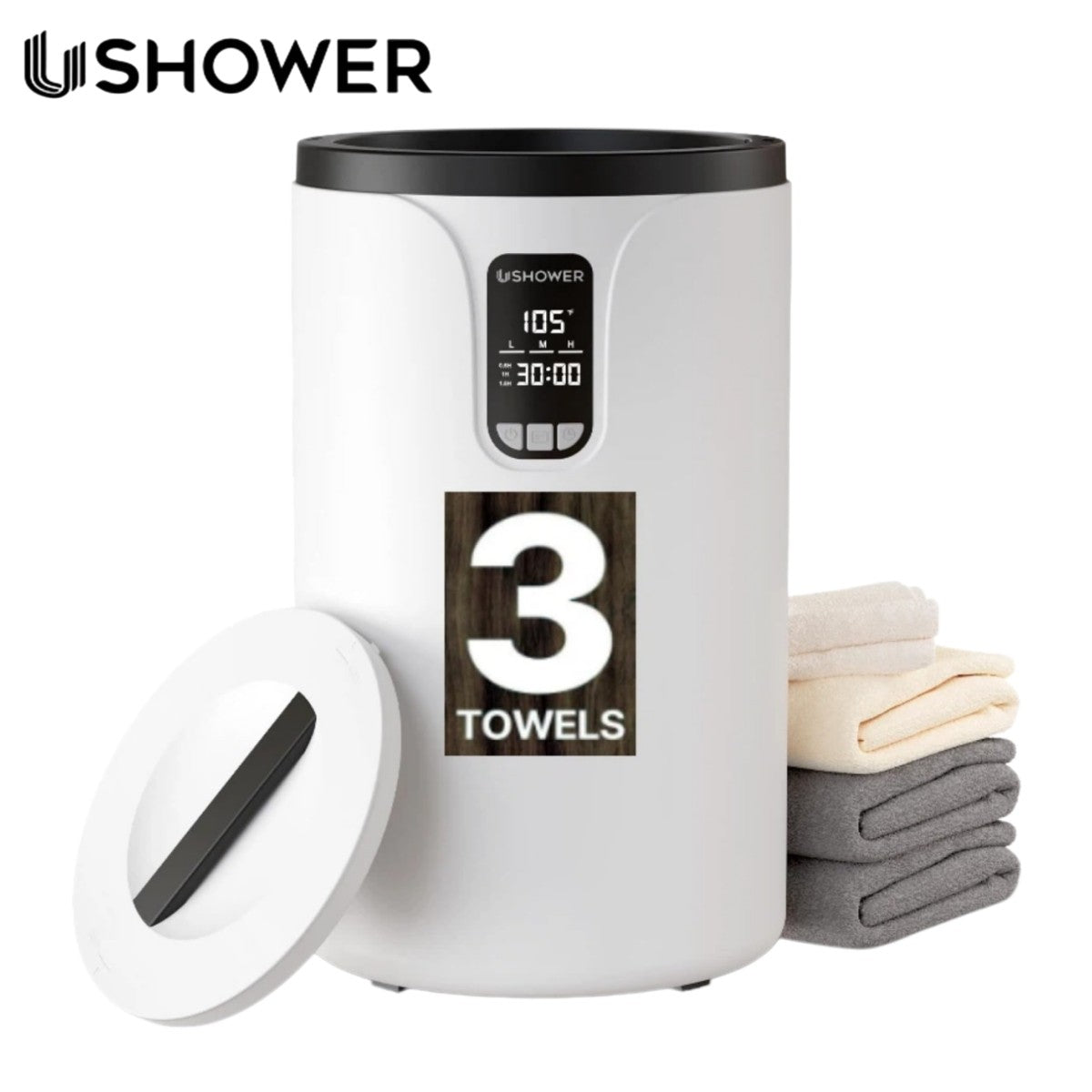 Electric Towel Warmer Bucket with LCD Display 20L Fast Heating & Auto Shut-Off