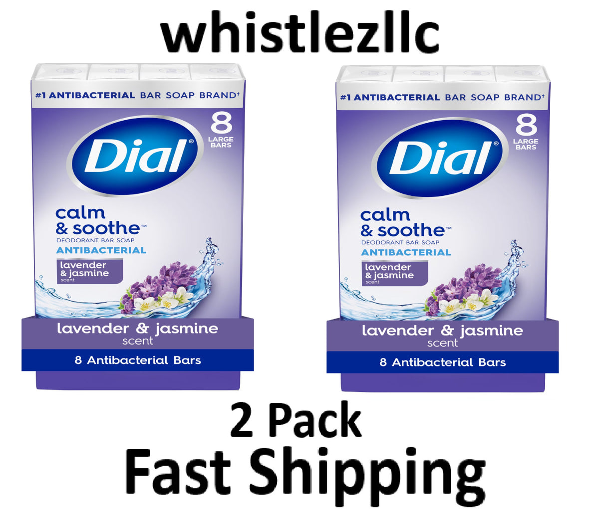 Lavender Jasmine Antibacterial Bar Soap - 16 Bars, Calming & Refreshing