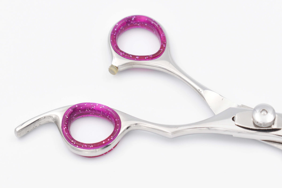 6 Inch Hair Cutting & Thinning Shears with Fish Bone Handle - Professional Barber Scissors