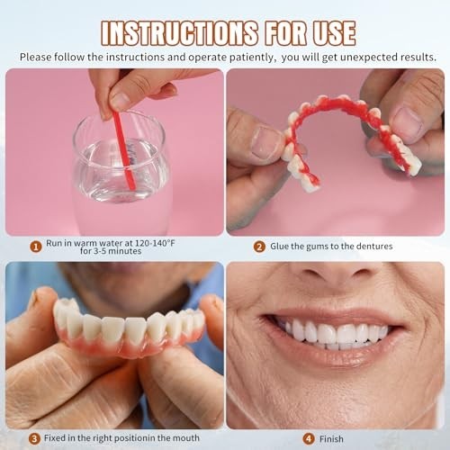 DIY Denture Kit - Complete Home Repair for Missing or Partial Teeth