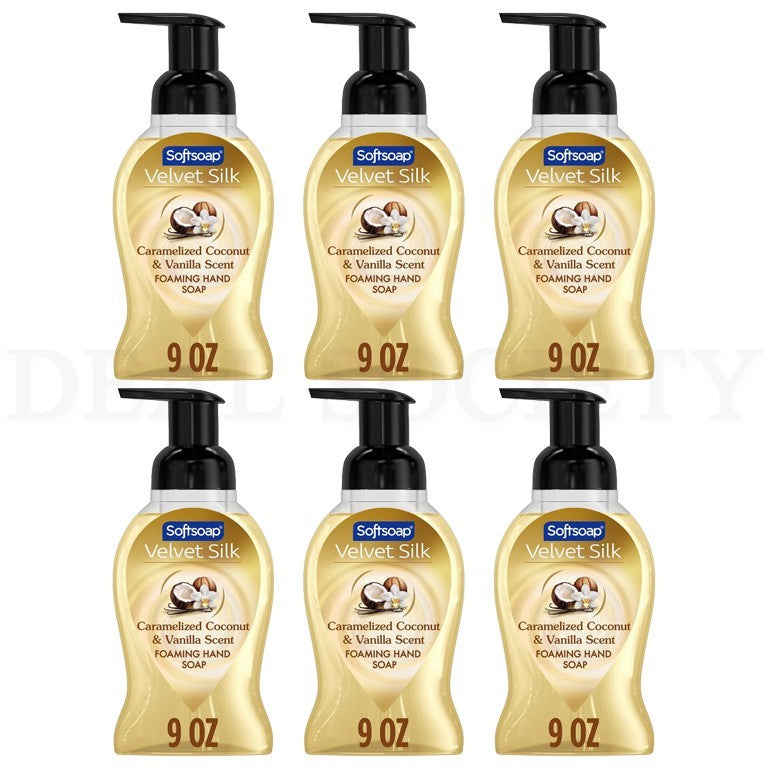 Foaming Hand Soap with Coconut Vanilla - Moisturizing, 9oz, Pack of 6
