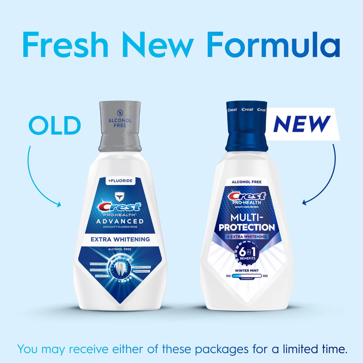 Crest Pro-Health Fluoride Whitening Alcohol-Free Mouthwash 32 fl oz
