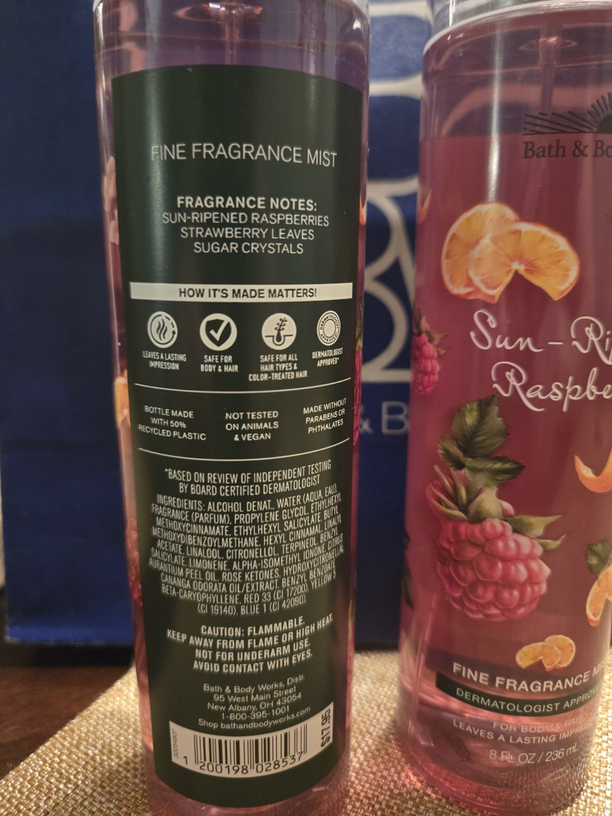 Sun-Ripened Raspberry Fragrance Mist 8 oz - Lot of 2