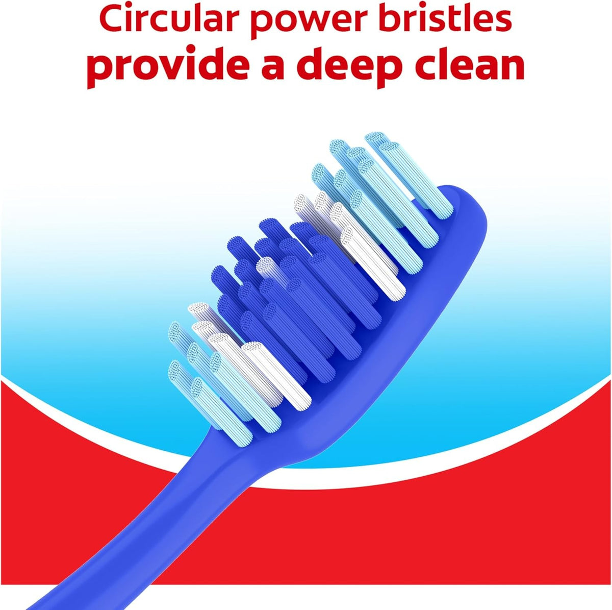 Colgate Extra Clean Medium Toothbrushes 6 Pack Multi-Colored | Deep Cleaning Oral Care