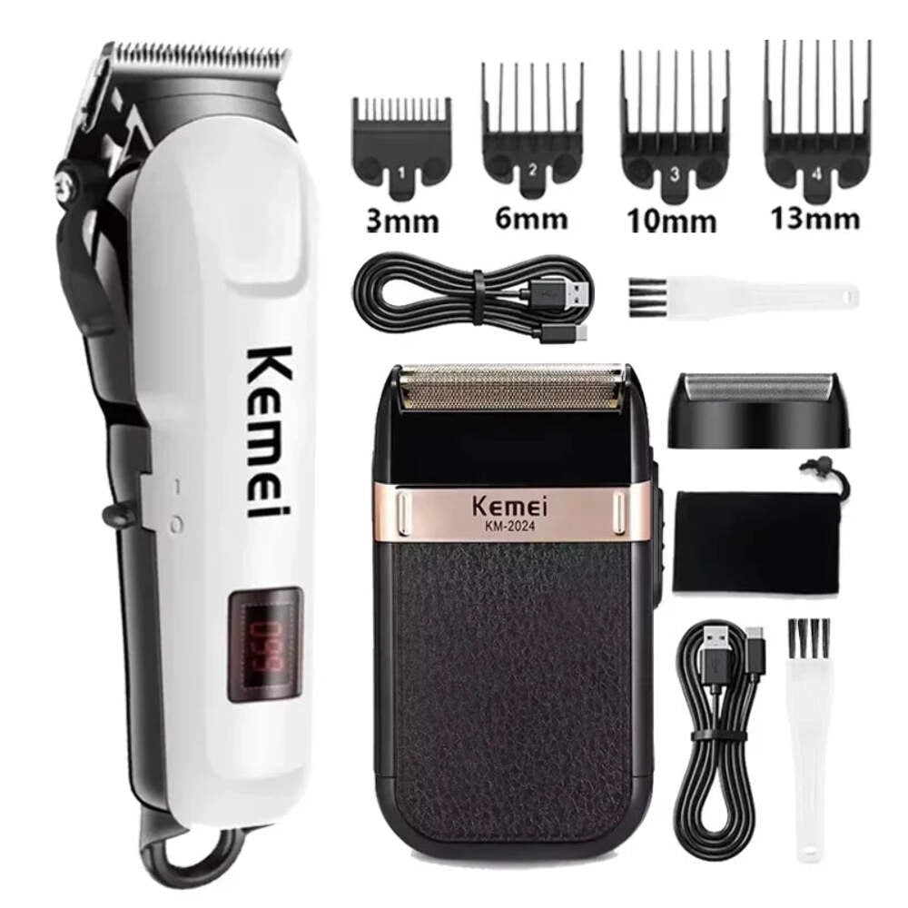 Cordless Hair Clipper & Beard Trimmer for Men - Professional Electric Grooming
