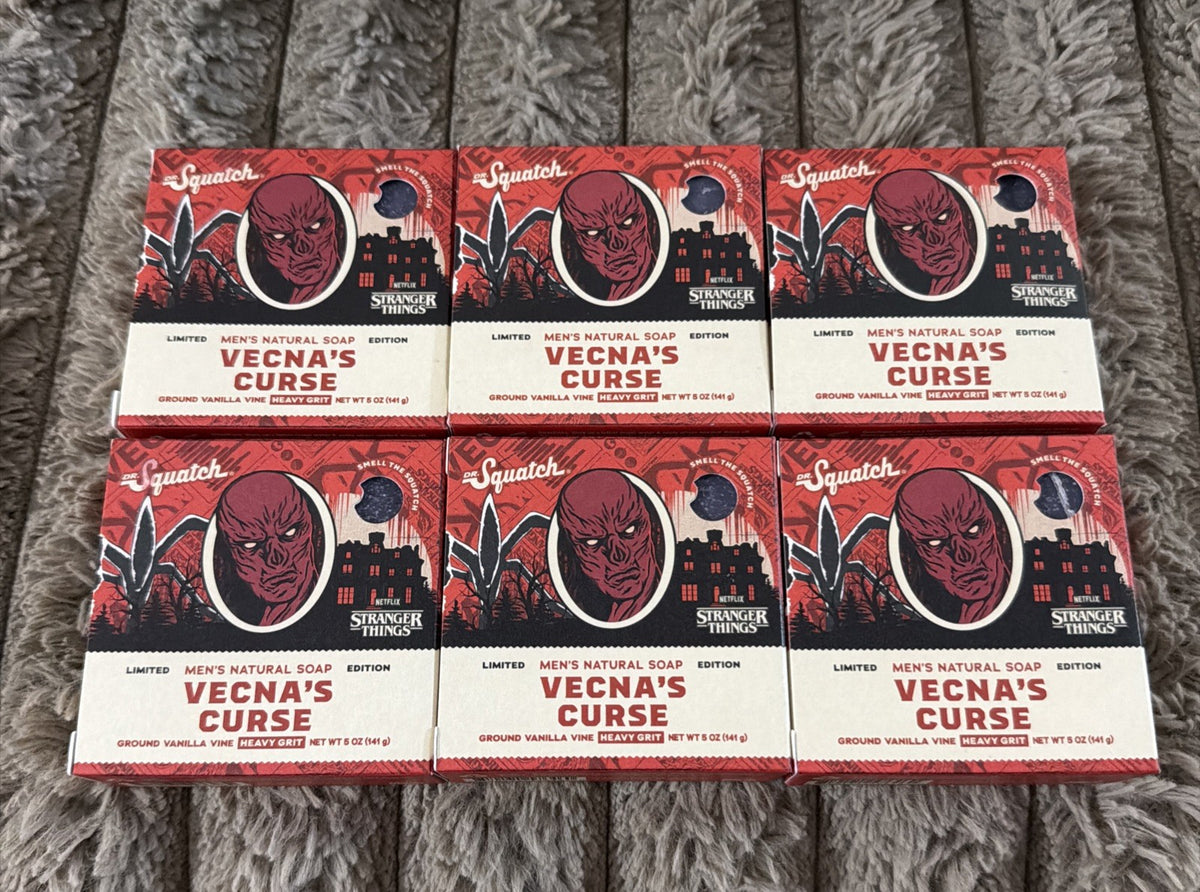 Limited Edition Vecna's Curse Soap Set - 6 x 5 oz Stranger Things Themed Bar Soaps