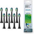 8-Pack Black Replacement Toothbrush Heads for Philips Sonicare White Series