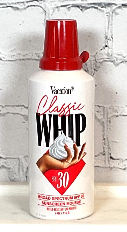 Vacation Classic Whip SPF 30 Broad Spectrum Sunscreen Mousse 4 oz