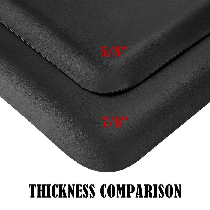 Anti-Fatigue Salon Mat 3ft x 5ft 5/8 Inch Thick Non-Roll Edge Black