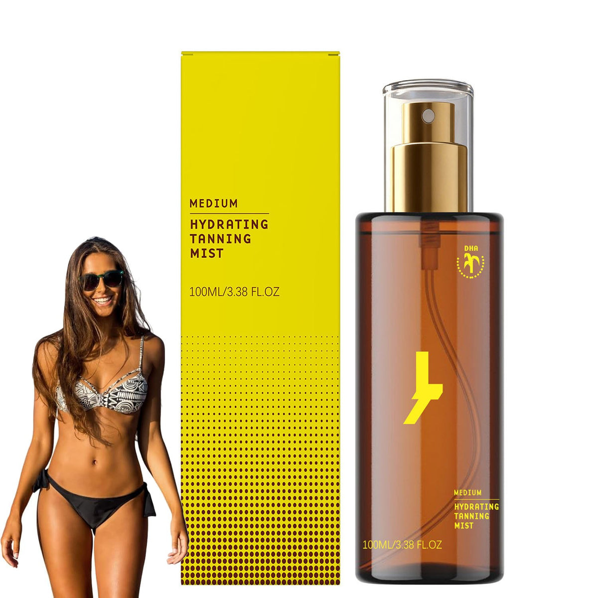 Self Tanning Mist - Natural Glow, Gradual Sunless Tan for Face & Body