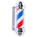 Rotating LED Barber Pole Light for Barbershop Signage - Red White Blue