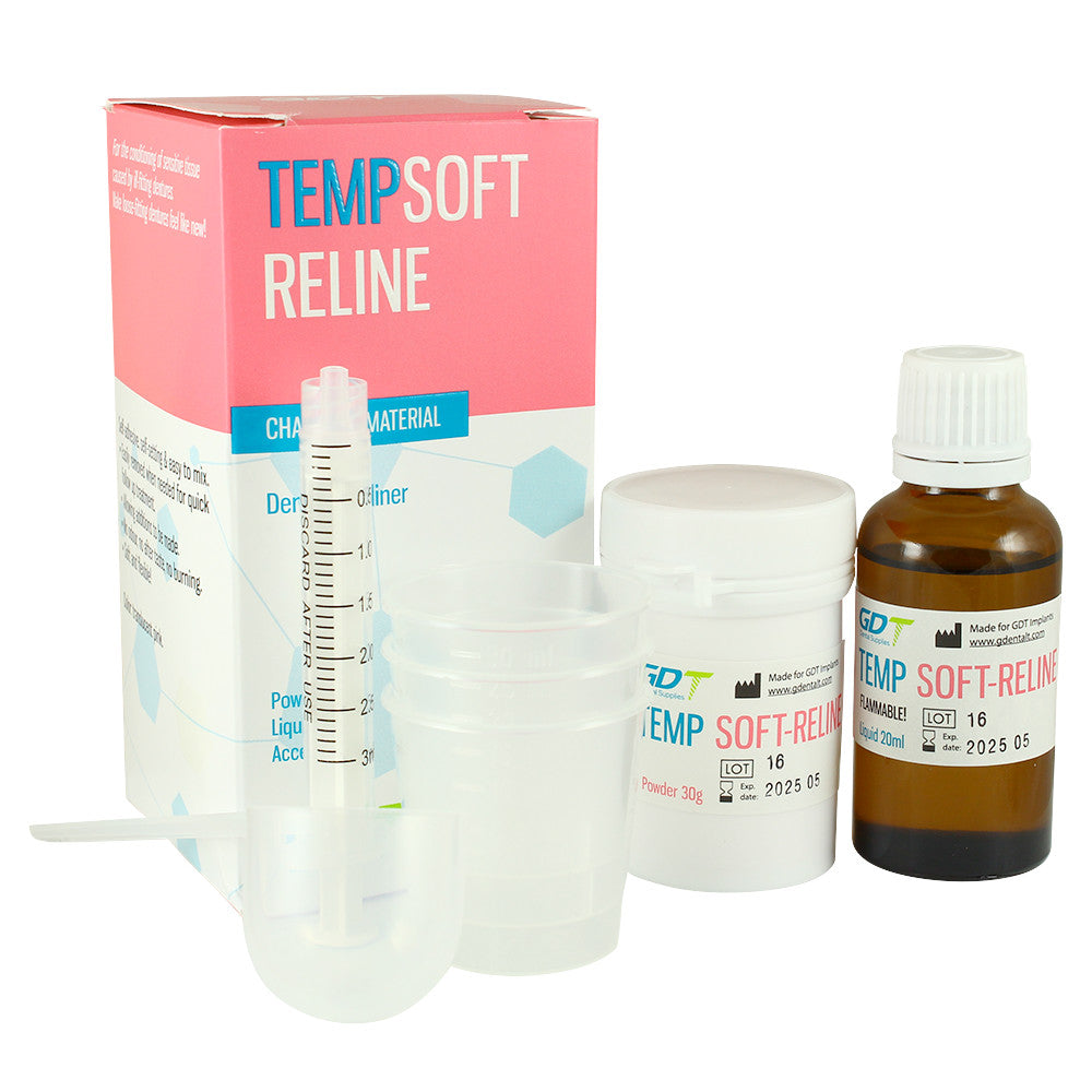 Denture Repair Kit with Soft Reline Material for Loose Dentures - Easy DIY Fix