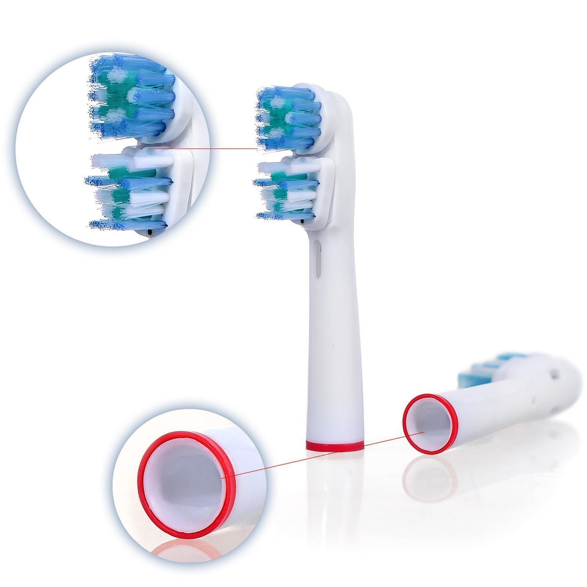 Replacement Brush Heads for Braun Oral-B Electric Toothbrush Pack of 4